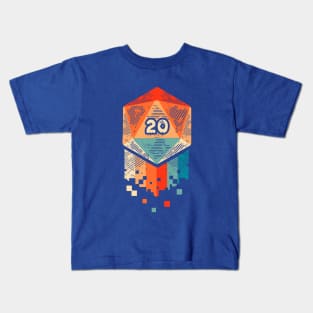 Groovy Retro D20 Kids T-Shirt
